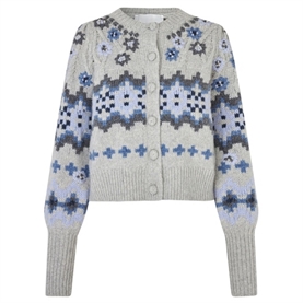 Dea Kudibal Livadea Strik Cardigan, Grey Melange